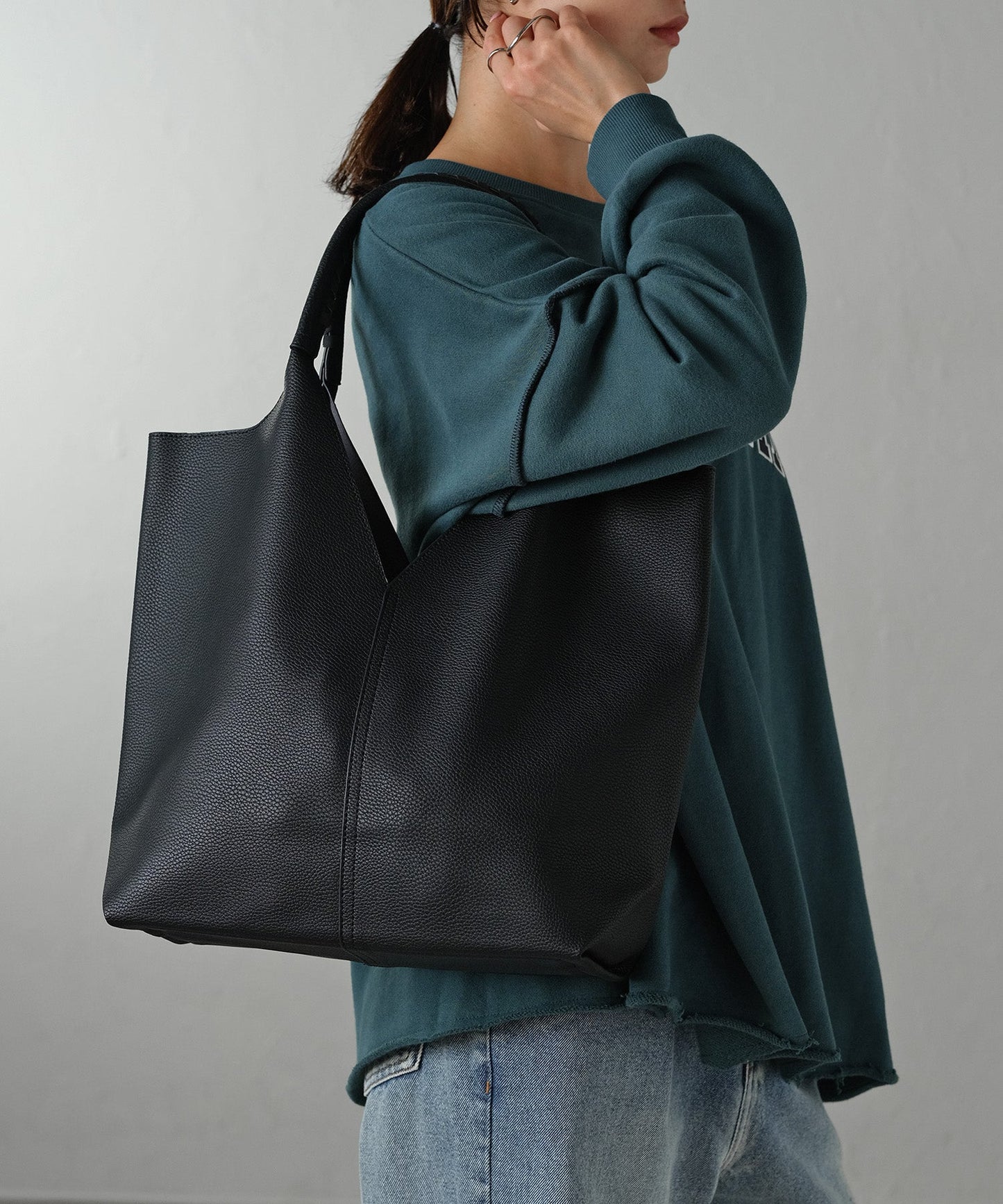 トライアングルカットトートバッグ　12-1058