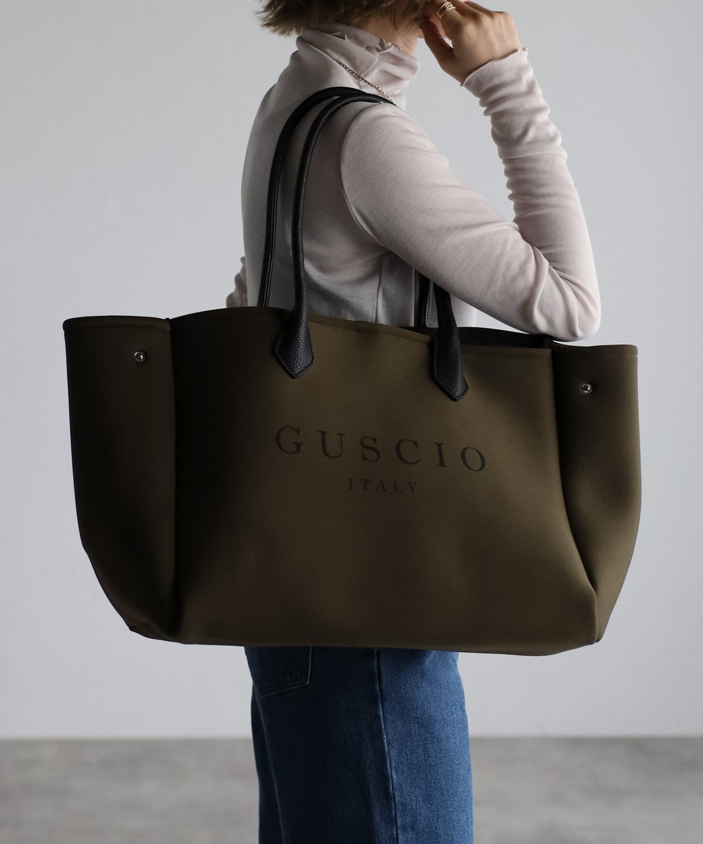 【雑誌掲載・ショップチャンネルOA商品】ネオプレーントートバッグ　12-1055