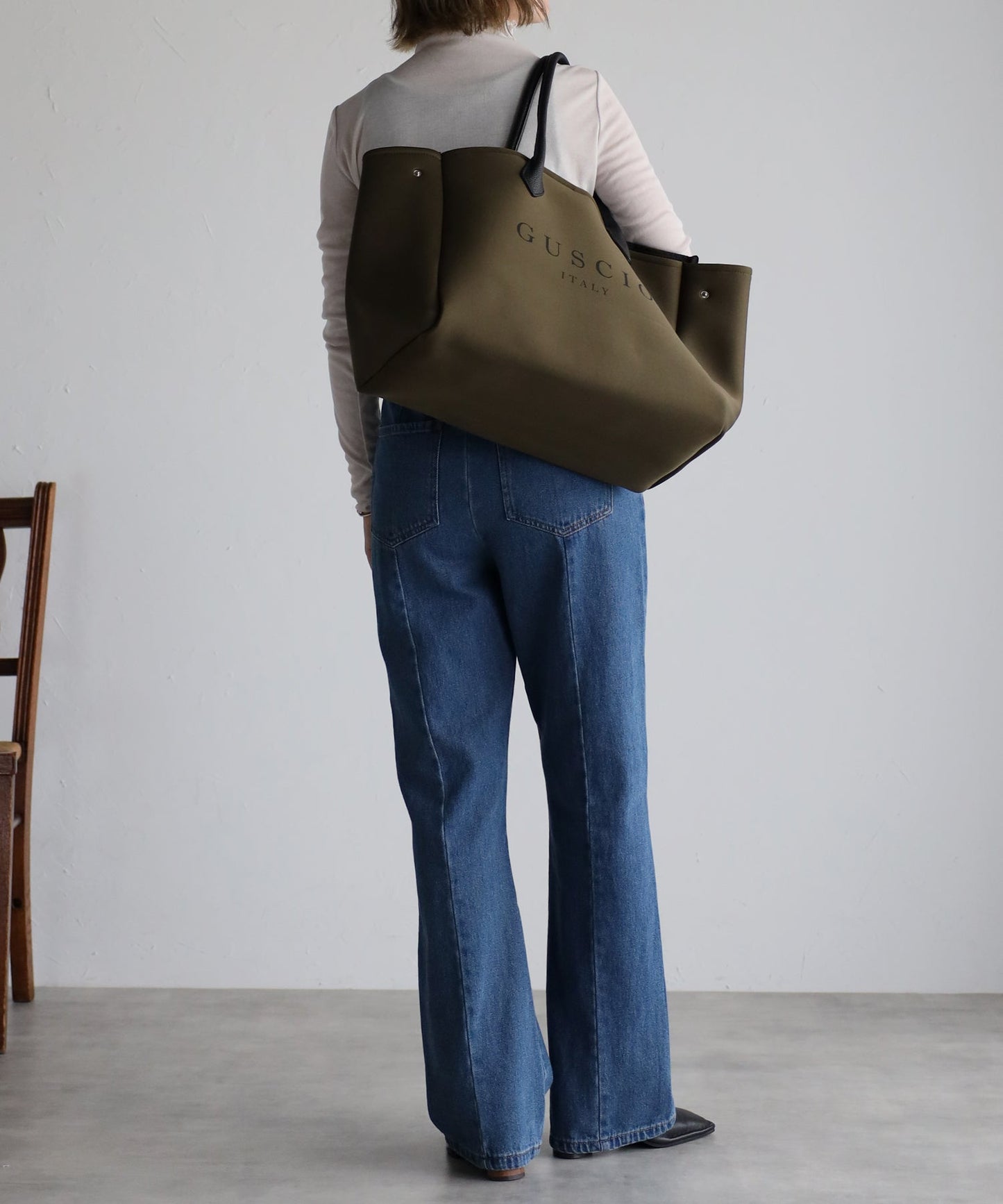 【雑誌掲載・ショップチャンネルOA商品】ネオプレーントートバッグ　12-1055