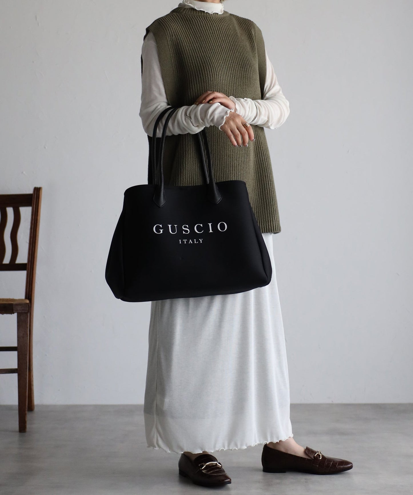 【雑誌掲載・ショップチャンネルOA商品】ネオプレーントートバッグ　12-1055
