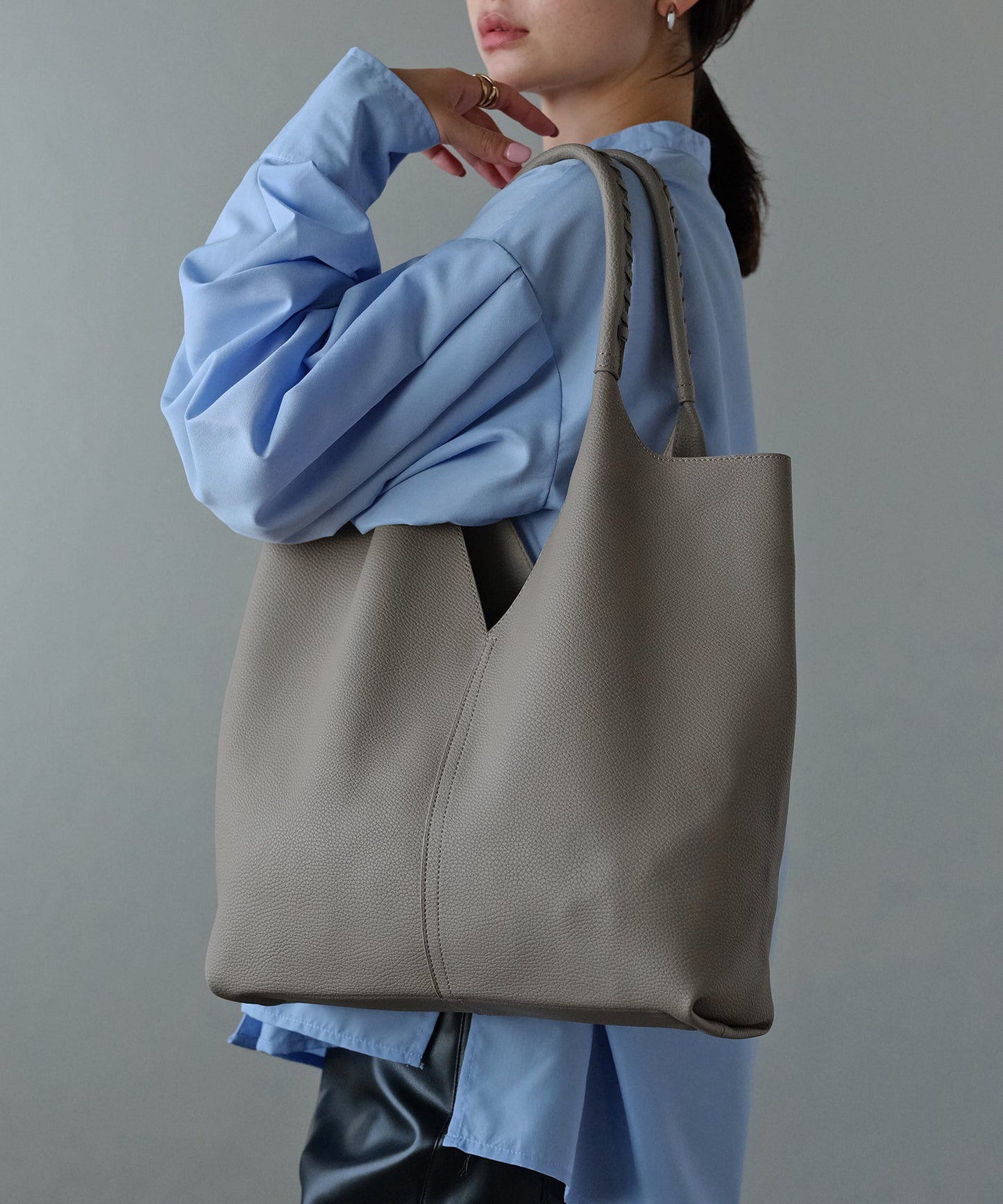 トライアングルカットトートバッグ　12-1058